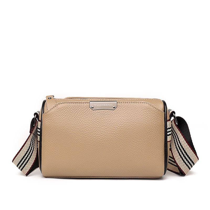 Женская сумка через плечо из натуральной кожи, 22x11x14 см