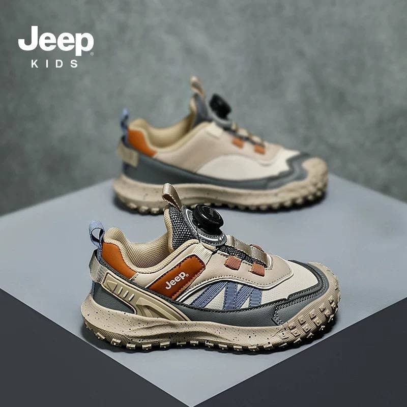 Детские кроссовки JEEP с поворотным замком, водонепроницаемые