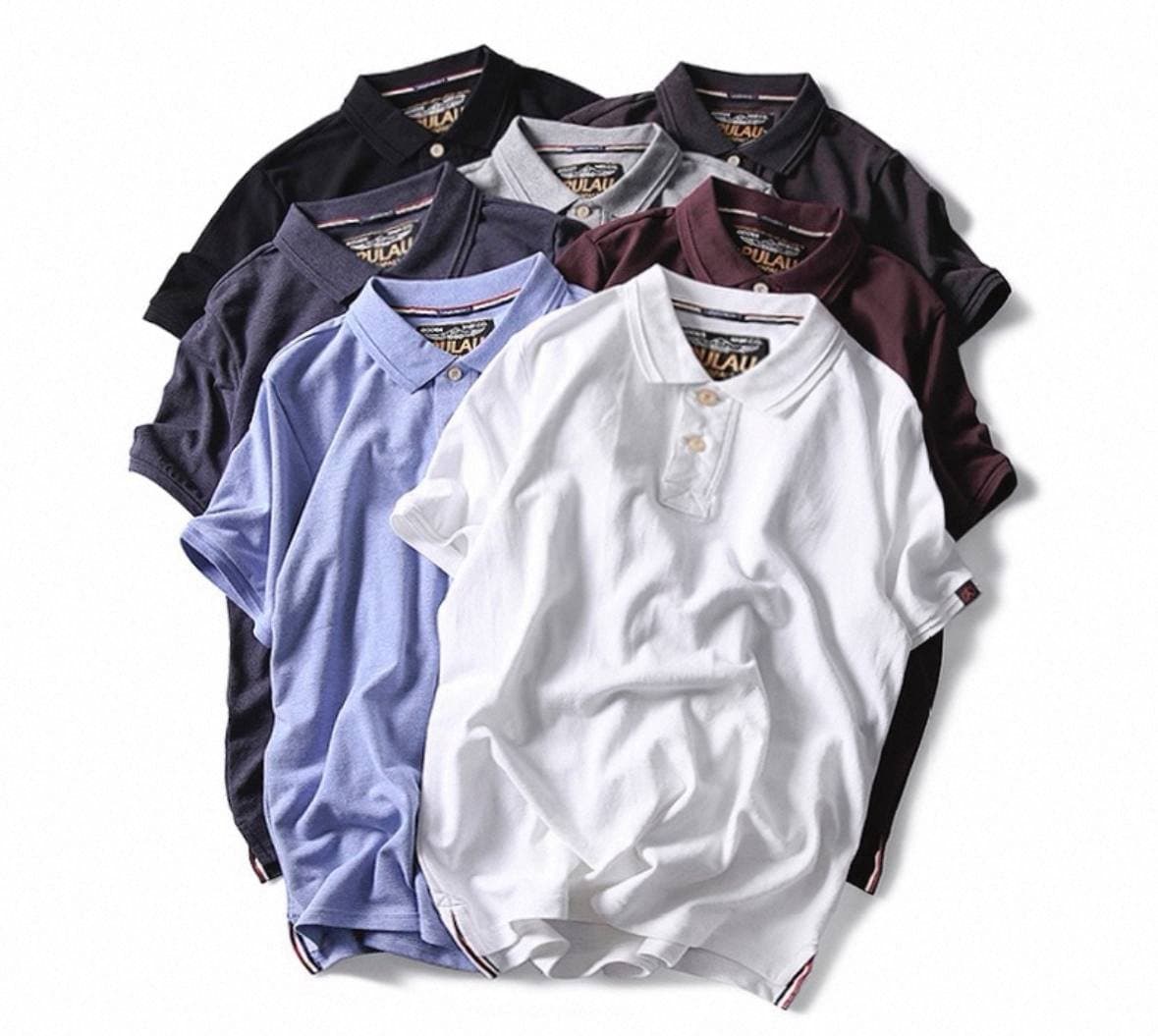 Мужская футболка POLO с коротким рукавом, классический стиль