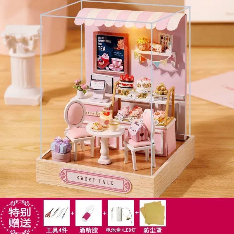 DIY Мини-кукольный домик «Сладкий разговор» 1:32